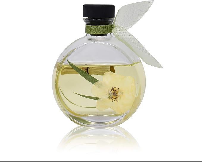Reed Diffuser Set, Bamboo Jasmine Scented Oil Diffuser with Sticks, Home Fragrance Accessories for Bathroom Shelf Decor