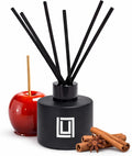 Reed Diffuser Set | Candied Apples & Spices | 6 Reed Sticks | Scent Diffuser for Bedroom Bathroom Living Room & Office (4.2