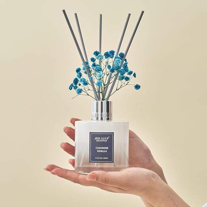 Reed Diffuser Set/Cashmere Vanilla/6.76 fl oz(200ml)/1 Pack/Home & Office Decor Aromatherapy Diffuser Oil Gift Set, alternate