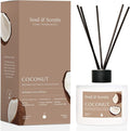 Reed Diffuser Set – Coconut | 7.43 oz Refillable Scented Oil with 6 Fiber Sticks | Long-Lasting Home Fragrance & Air, product