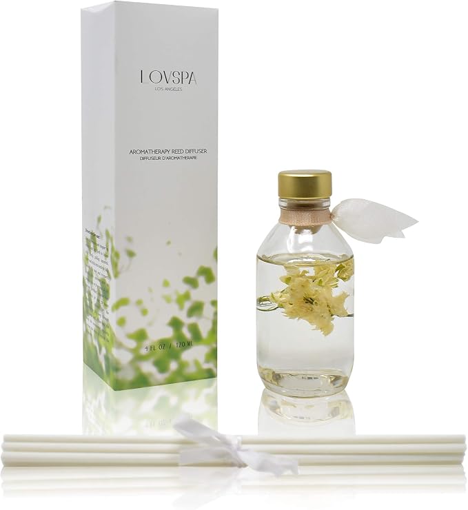 Reed Diffuser Set, Coconut Cabana Scented Oil Diffuser with Sticks, Home Fragrance Accessories for Bathroom Shelf Decor