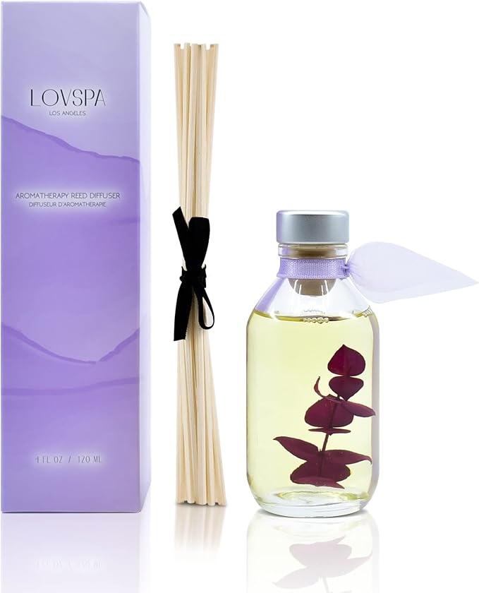 Reed Diffuser Set, DE-Stress Lavender Eucalyptus Scented Oil Diffuser with Sticks, alternate product view 2