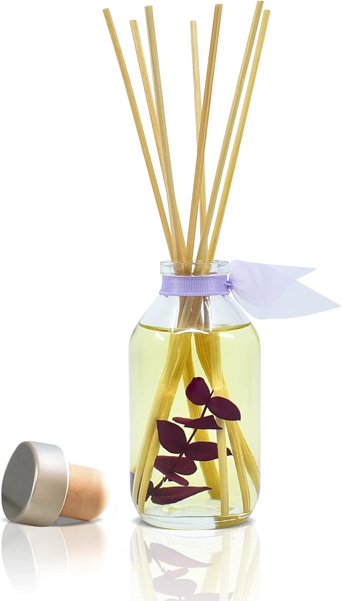 Reed Diffuser Set, DE-Stress Lavender Eucalyptus Scented Oil Diffuser with Sticks, alternate product view 3