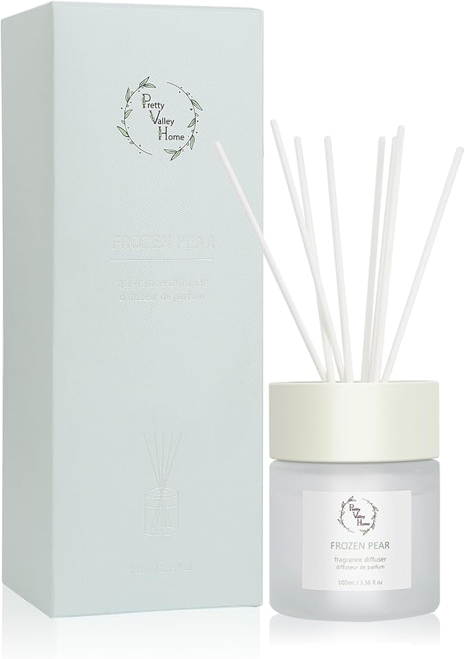 Reed Diffuser Set, Diffuser 100Ml / 3.38Fl Oz Gift Box - Includes Reed Diffuser Sticks, product image