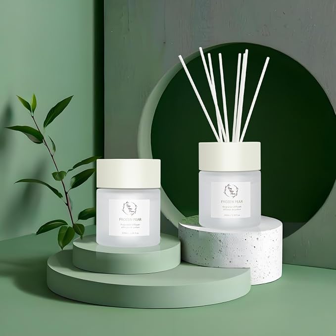 Reed Diffuser Set, Diffuser 100Ml / 3.38Fl Oz Gift Box - Includes Reed Diffuser Sticks, alternate product view 2