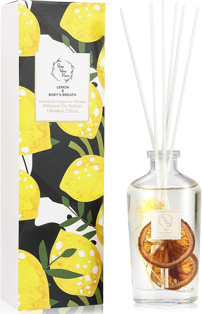 Reed Diffuser Set, Diffuser 140Ml / 4.73 fl OZ Gift Box - Includes Reed Diffuser Sticks, product image