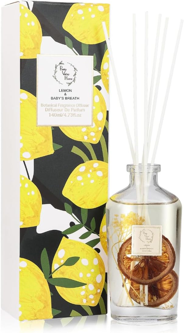 Reed Diffuser Set, Diffuser 140Ml / 4.73 fl OZ Gift Box - Includes Reed Diffuser Sticks, alternate product view 6