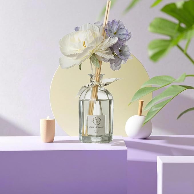 Reed Diffuser Set, Dried Flowers Diffuser 120Ml / 4.05 fl OZ Gift Box - Includes Sticks, alternate product view 2