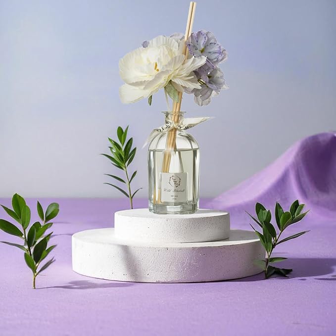 Reed Diffuser Set, Dried Flowers Diffuser 120Ml / 4.05 fl OZ Gift Box - Includes Sticks, alternate product view 3
