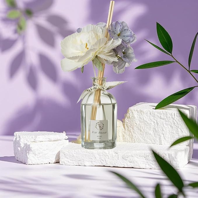Reed Diffuser Set, Dried Flowers Diffuser 120Ml / 4.05 fl OZ Gift Box - Includes Sticks, alternate product view 4