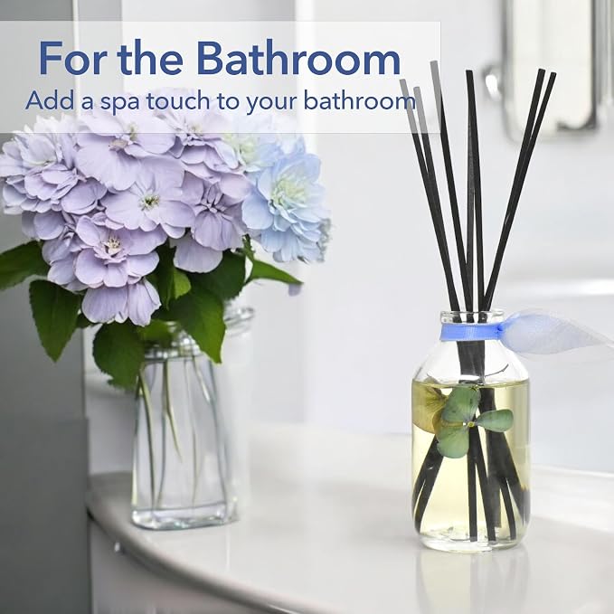 Reed Diffuser Set, English Garden Scented Oil Diffuser with Sticks, Home Fragrance Accessories for Bathroom Shelf Decor