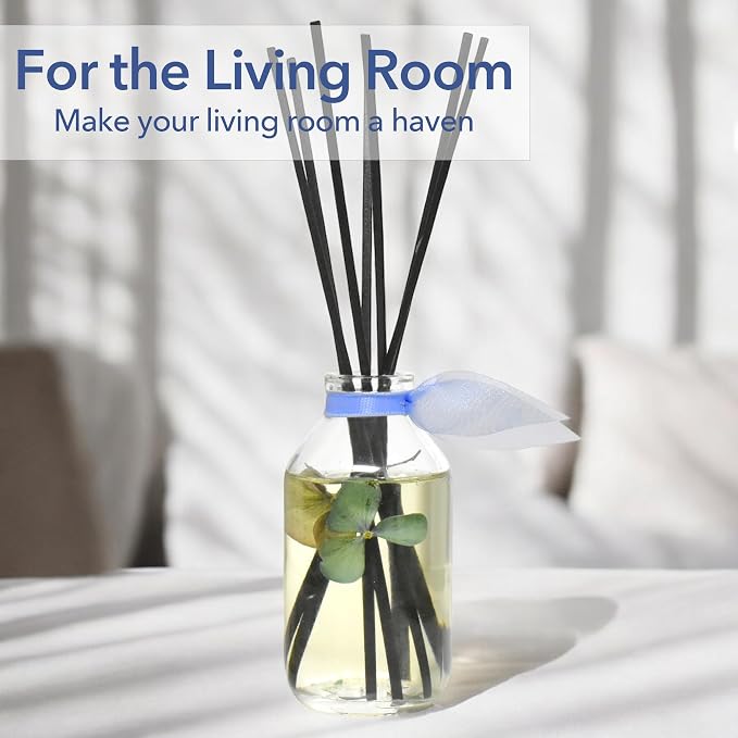 Reed Diffuser Set, English Garden Scented Oil Diffuser with Sticks, Home Fragrance Accessories for Bathroom Shelf Decor