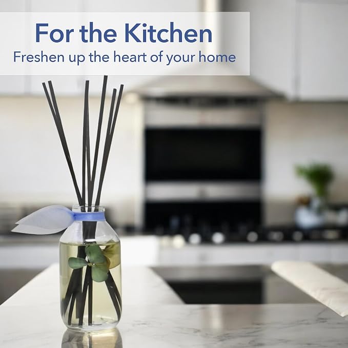 Reed Diffuser Set, English Garden Scented Oil Diffuser with Sticks, Home Fragrance Accessories for Bathroom Shelf Decor