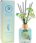 Reed Diffuser Set - Eucalyptus Mint Oil, Oil Diffuser Sticks, Bathroom Diffuser, Bathroom Decor, 200ml with Preserved Flowers