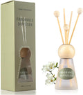 Reed Diffuser Set, Freesia Scent with Reed Sticks, 1.7 fl oz / 50ml Cone-Shaped Bottle with Round Wooden Cap, Ideal for