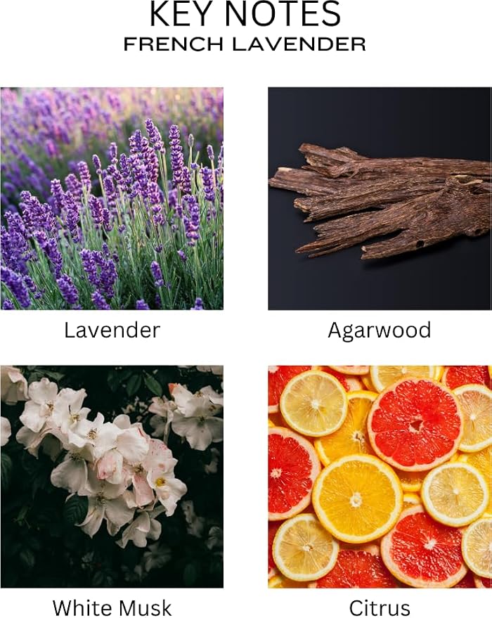 Reed Diffuser Set - French Lavender Scented Oil, Oil Diffuser Sticks, Bathroom Diffuser, Bathroom Shelf Decor, alternate
