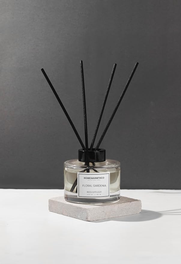 Reed Diffuser Set - Gardenia 5.63 fl oz (160ml) Scented Diffuser with Sticks Luxury Fragrance for Home, Office & Bathroom