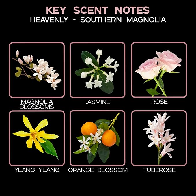 Reed Diffuser Set, Heavenly Southern Magnolia Scented Oil Diffuser with Sticks, alternate product view 3