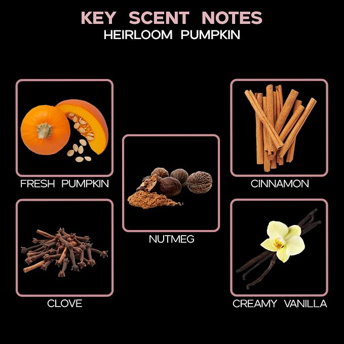 Reed Diffuser Set, Heirloom Pumpkin Scented Oil Diffuser with Sticks, Home Fragrance Accessories for Bathroom Shelf Decor