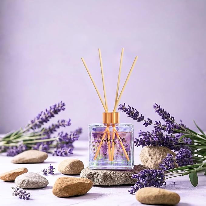 Reed Diffuser Set/Lavender Geranium/3.38 fl.oz(100ML)/1 Pack with 6 Reed Sticks/Home Fragrance Diffuser, alternate product