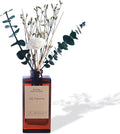 Reed Diffuser Set - Lily Tuberose Essential Oil, 5.07oz/150ml Floral Aroma Oils Scents with Flower Decoration and Rattan
