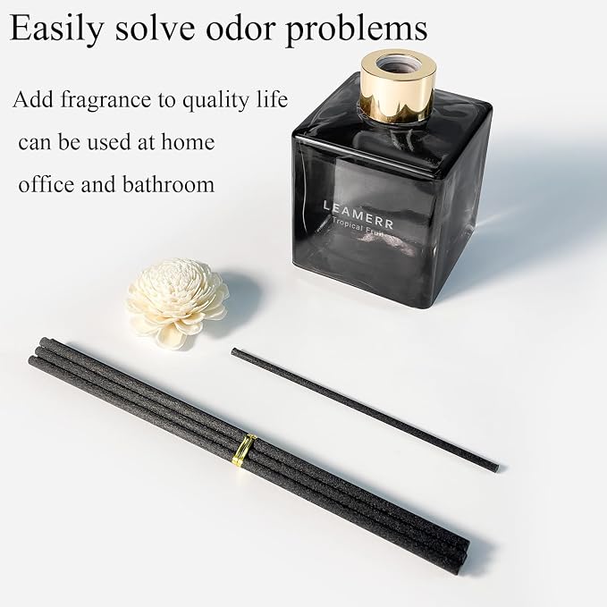 Reed Diffuser Set, My Way Floral Fragrance Diffuser 6.1 fl oz with 6 Reed Sticks Long-Lasting Home Fragrance Reed Diffuser