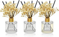 Reed Diffuser Set of 3 Pack,Clean Linen,Vanilla,Citrus Scented Oil Diffuser with 4 Sticks,Reed Diffusers for Home,Living