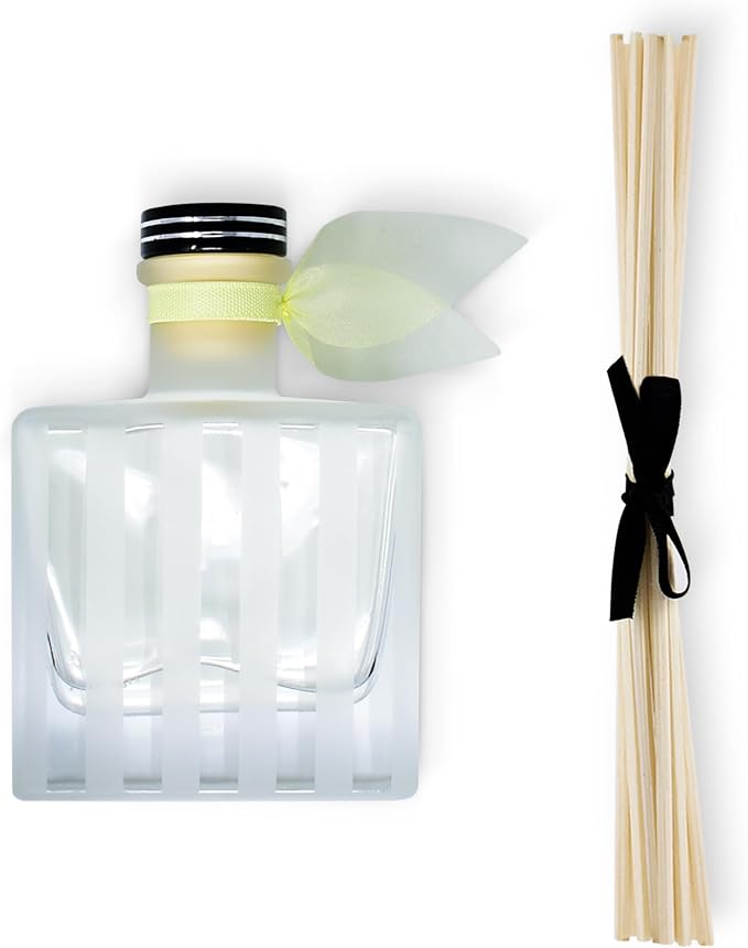 Reed Diffuser Set, Pomelo Grapefruit Scented Oil Diffuser with Sticks, Home Fragrance Accessories for Bathroom Shelf Decor