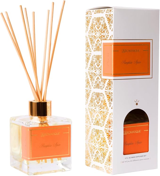 Reed Diffuser Set - Pumpkin Spice Notes of Maple, Pumpkin, Cinnamon, Clove, Nutmeg, Cherry, product image