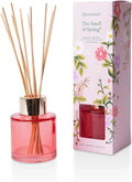 Reed Diffuser Set, Reusable, Refillable Glass Vessel Includes 8 Reed Sticks, Flame Free, Luxury Home Decor Fragance, product