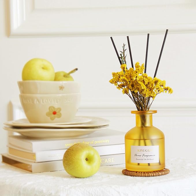 Reed Diffuser Set –Scented Diffuser with Sticks, Home Fragrance for Bathroom & Shelf Decor, 4.06oz Pear Freesia, alternate
