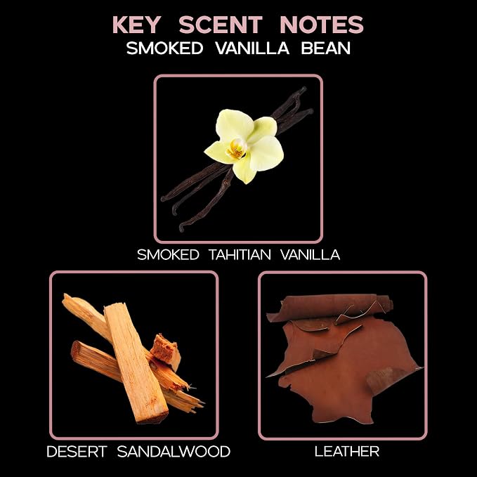 Reed Diffuser Set, Smoked Vanilla Scented Oil Diffuser with Sticks, Home Fragrance Accessories for Bathroom Shelf Decor