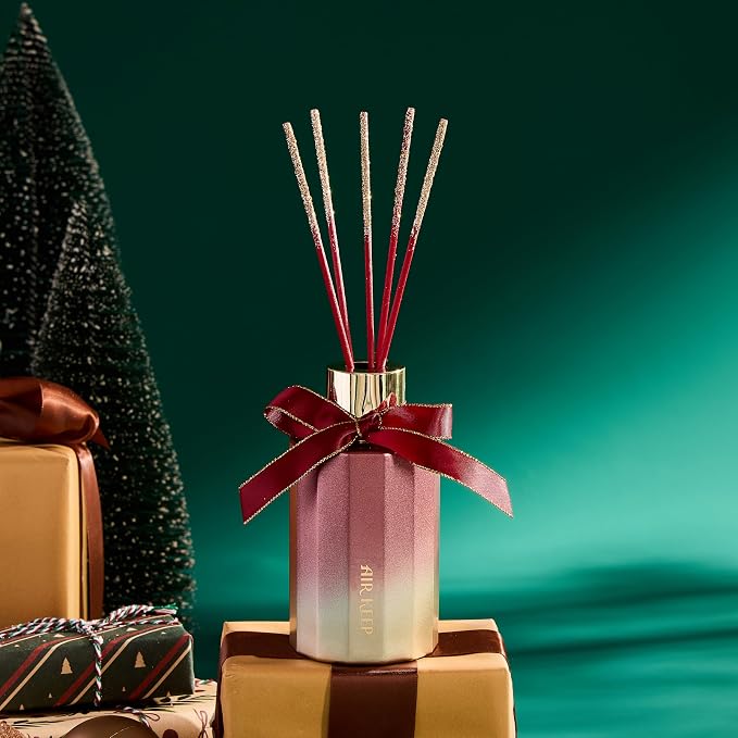 Reed Diffuser Set - Spice Reed Diffuser with 8 Reed Sticks - Scented Oil Diffuser for Home & Office Diffuser Bathroom Shelf