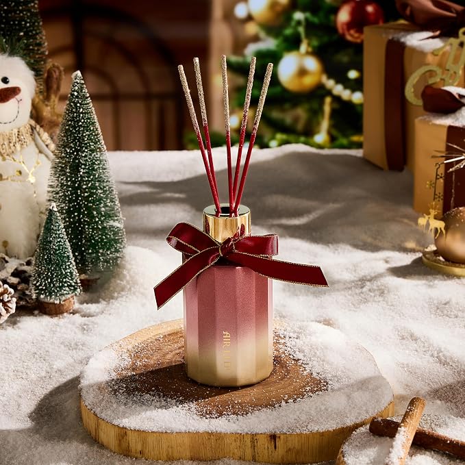 Reed Diffuser Set - Spice Reed Diffuser with 8 Reed Sticks - Scented Oil Diffuser for Home & Office Diffuser Bathroom Shelf