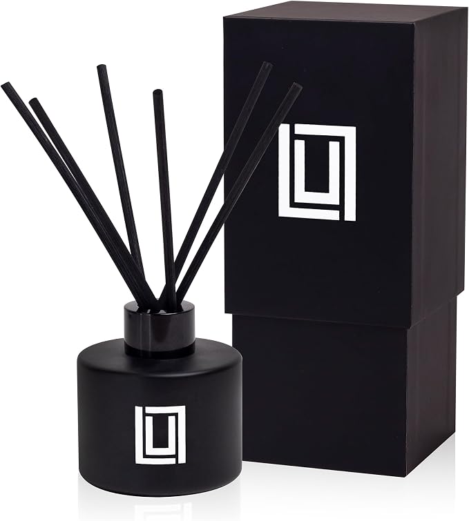 Reed Diffuser Set | Spiced Pumpkin | 6 Reed Sticks | Scent Diffuser for Bedroom Bathroom Living Room & Office (4.2 FL Oz.)