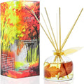 Reed Diffuser Set, Sugar & Spice Scented Oil Diffuser with Sticks, Home Fragrance Accessories for Bathroom Shelf Decor