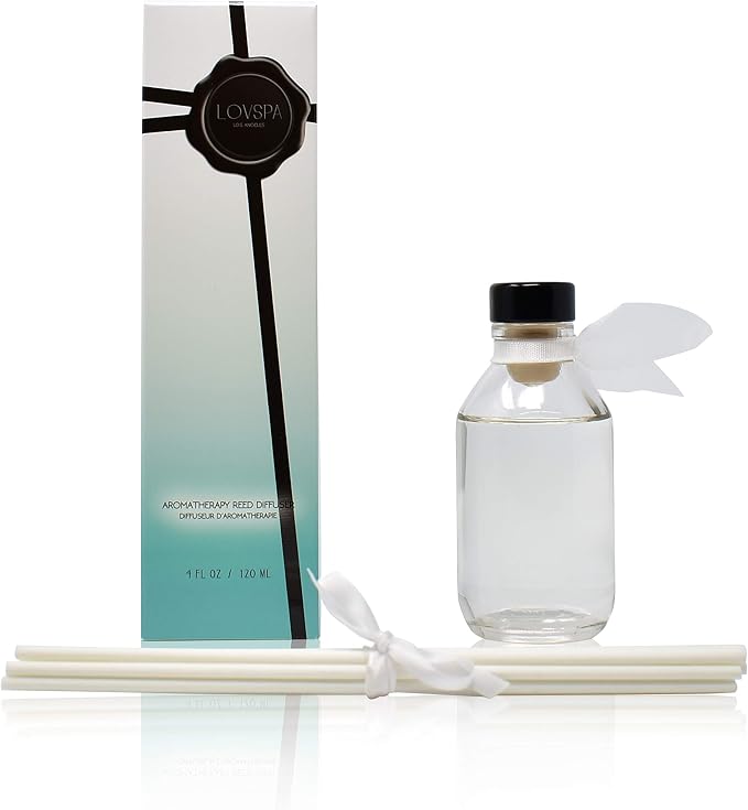 Reed Diffuser Set, Summer Linen Scented Oil Diffuser with Sticks, Home Fragrance Accessories for Bathroom Shelf Decor