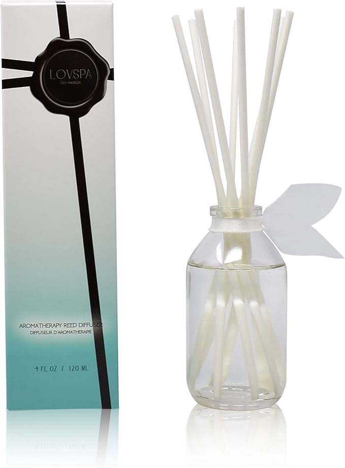 Reed Diffuser Set, Summer Linen Scented Oil Diffuser with Sticks, Home Fragrance Accessories for Bathroom Shelf Decor