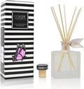 Reed Diffuser Set, Vanilla & Patchouli Scented Oil Diffuser with Sticks, Home Fragrance Accessories for Bathroom Shelf Decor