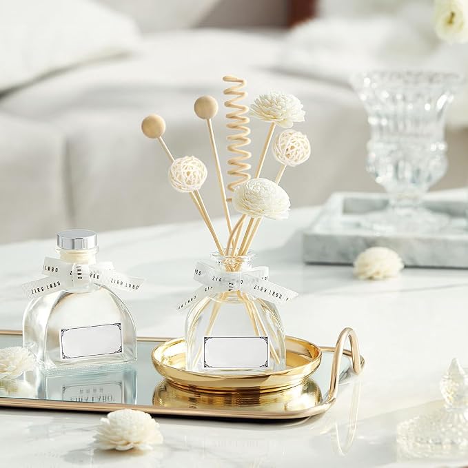 Reed Diffuser Stick, 10Pcs 10Inch Natural Rattan Flower Reed Fragrance Diffuser Set, alternate product view 4