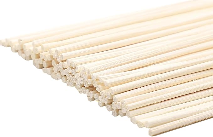 Reed Diffuser Sticks 10 Inch Natural Rattan, 100 Count, Bulk Refill for Oil Diffuser Bottles, DIY Projects, product image