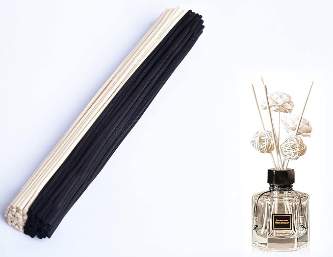 Reed Diffuser Sticks,10 Inch Natural Rattan Wood Sticks,Diffuser Refills,Essential Oil Aroma Diffuser Replacement Sticks for