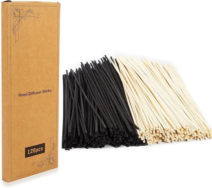 Reed Diffuser Sticks,10 Inch Natural Rattan Wood Sticks,Diffuser Refills,Essential Oil Aroma Diffuser Replacement Sticks for