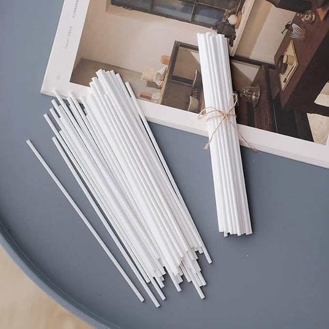 Reed Diffuser Sticks 10 Inch White Fiber, 50 Count, High Absorbency for Aroma Diffuser Refill, Home Use, alternate product