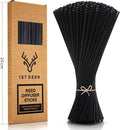 Reed Diffuser Sticks – 100 pcs of Black Rattan Essential Oil Aroma Refill Wood Sticks for Spa, Fragrance, Aromatherapy (24 cm