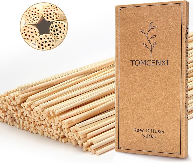Reed Diffuser Sticks,7.5 Inch Natural Rattan Sticks,Diffuser Refills,Essential Oil Aroma Diffuser Replacements Sticks