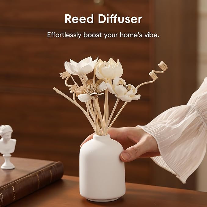 Reed Diffuser Sticks, Reed Diffuser Sticks Flowers, Reed Diffusers Set for Bathroom, Reeds Diffuser for Home, Bedroom Decor