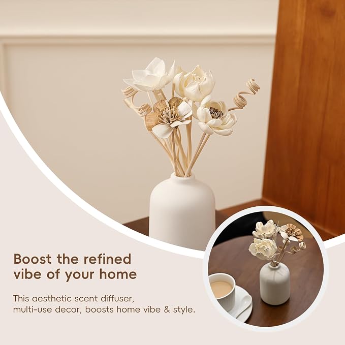 Reed Diffuser Sticks, Reed Diffuser Sticks Flowers, Reed Diffusers Set for Bathroom, Reeds Diffuser for Home, Bedroom Decor