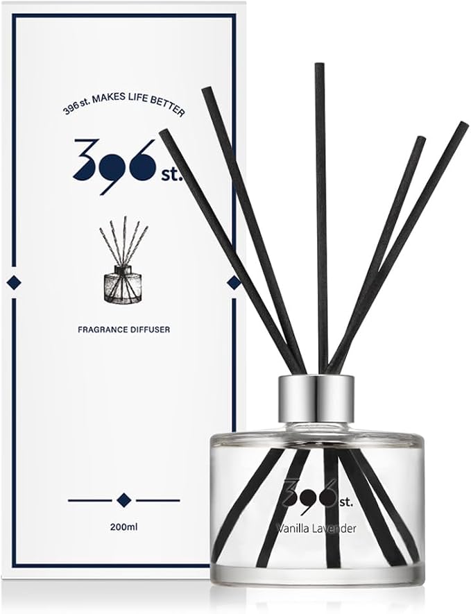 . Reed Diffuser, Vanilla Lavender, 200ml(6.7oz) / Reed Diffuser Sets, Home Fragrance, Scented Oils, Home & Bathroom Décor