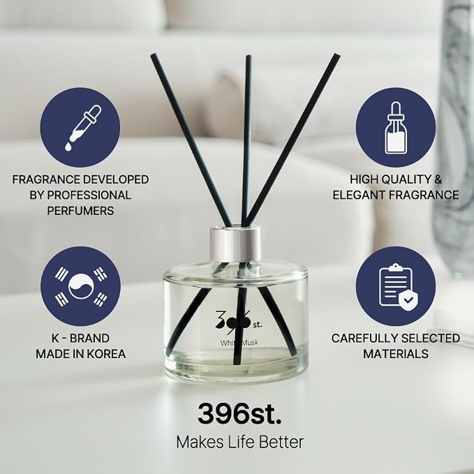. Reed Diffuser, Vanilla Lavender, 200ml(6.7oz) / Reed Diffuser Sets, Home Fragrance, Scented Oils, Home & Bathroom Décor